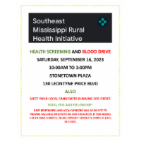 Health Screening and Blood Drive
