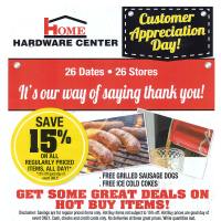 Home Hardware Center: Customer Appreciation Day