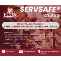 Jones College 1-Day ServSafe Class