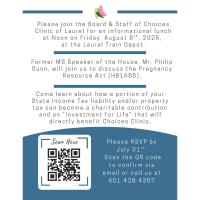 PRA Informational Luncheon with Choices Clinic