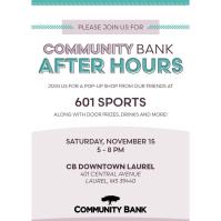 601 Sports Pop-up at Community Bank