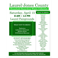 Laurel-Jones County Household Hazardous Waste Collection