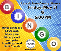 BINGO Night at the Library!!! Fun for the whole family!