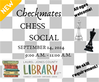 Checkmates Chess Social: 9 - 11 AM