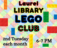 LEGO Club at the Laurel- Jones County Library: 6 - 7 PM