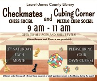 Checkmates Chess Social and Cube Corner : 9 - 11 AM
