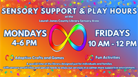 Sensory Support and Play Sessions at the Laurel-Jones County Library