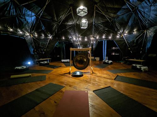 Yoga Dome at Night