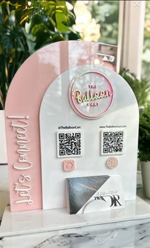 Custom QR code business sign