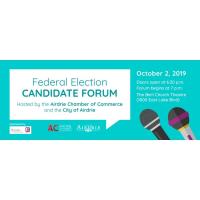Federal Election Candidate Forum hosted by the Airdrie Chamber and City of Airdrie 