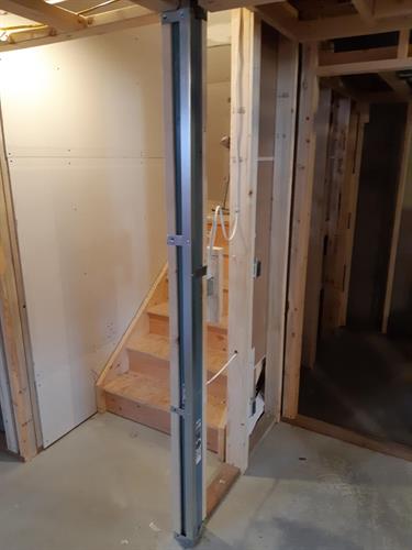 We provide solutions for those awkward placed teleposts when developing your basement. Airdrie