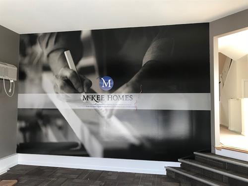 McKee Homes Airdrie and Crossfield Showhome Displays and Murals