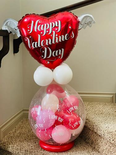 Valentine Stuffed Balloons