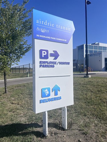 Airdrie Transit Sign
