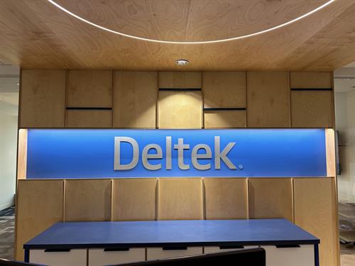 Deltek Reception Sign