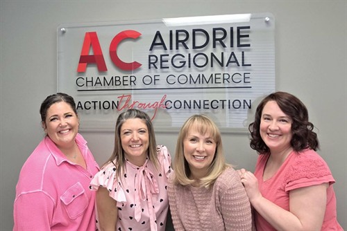 Acrylic Sign for the lovely team at the Airdrie Chamber