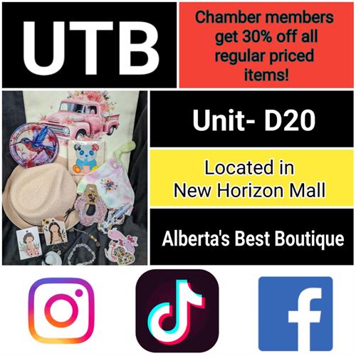 All Airdrie Chamber members will receive 30% off all regular priced items.