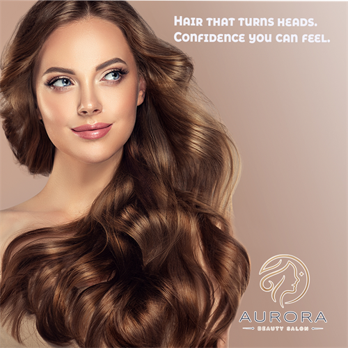  Let your hair do the talking.