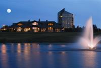 Grand Traverse Resort and Spa at night viewed from the Clubhouse.