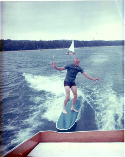Dave Irish Wake Surfing in the Late 60s