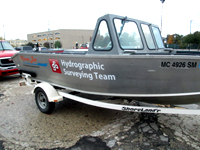 One of our hydrographic (underwater) surveying vessels which serve the entire Great Lakes basin