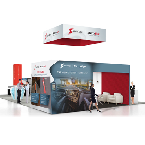 Trade show exhibit graphics design.