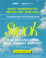 HOME AGENCY OPENS APPLICATIONS FOR SECOND ANNUAL MISSION MEETS ACTION AWARD, INVESTING $100,000 IN ONE NONPROFIT