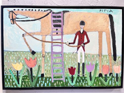 Monica Pipia, Equestrian w/ Tall Ladder