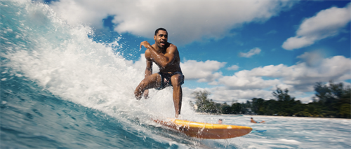 Barbados from the waves