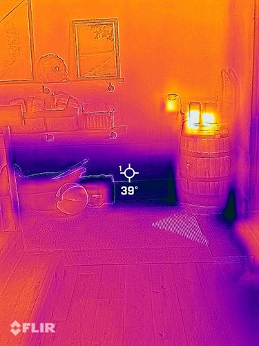 Thermal Imaging of wall