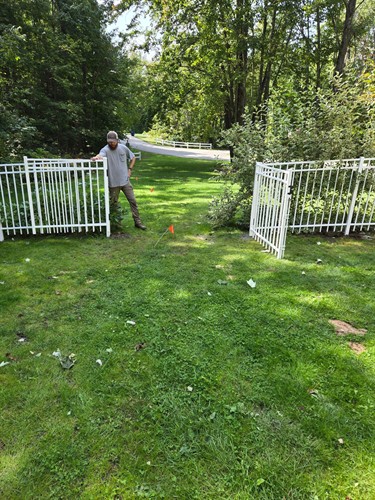 White Aluminum Fence - Residential Aluminum Fencing