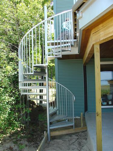 Outside Spiral Staircase with Golden Rule Construction