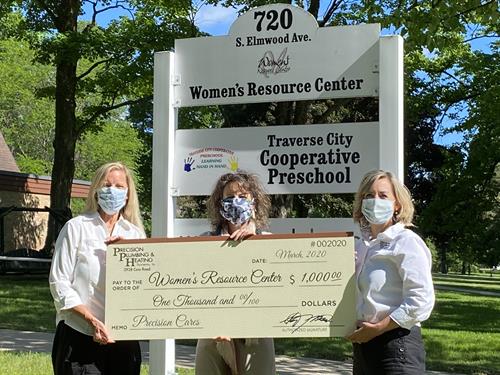 Precision Cares program presented the Women's Resource Center with a $1,000 check to continue to support their special mission.  Precision accepts nominations each month for organizations located in the 5 county in need of extra funding. 