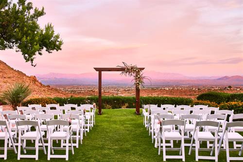 Host your wedding or next event on the Four Peaks Lawn.
