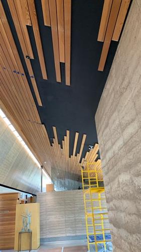 Ceiling in progress