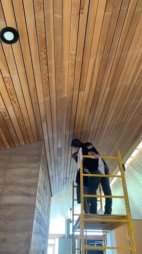Ceiling restored