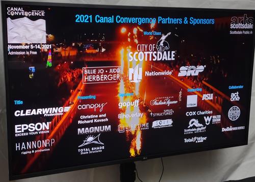 Canal Convergence 2021 Sponsors and Partners Digital Display Board