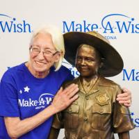 Chris Greicius Statue Returns to Make-A-Wish Arizona