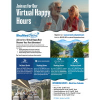 SkyMed Travel Unveils Virtual Happy Hour Seminar Series: Discover Your Next Adventure