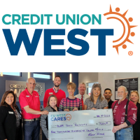 Credit Union West Employees Donate Over $9K to Agape House of Prescott