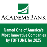 Academy Bank Named One of America's Most Innovative Companies by FORTUNE for 2025