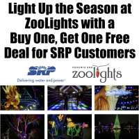 Light Up the Season at ZooLights with a Buy One, Get One Free Deal for SRP Customers