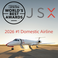 JSX Named ‘No.1 Domestic Airline’ In Travel + Leisure’s 2026 World’s Best Awards