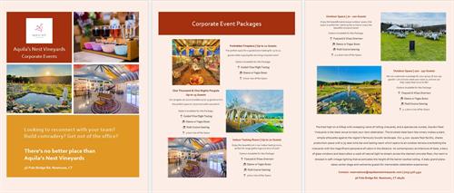 Corporate Event Packages