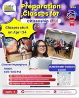 LEAD Greater Danbury – Free Community Programs (ESL, Wellness & Citizenship