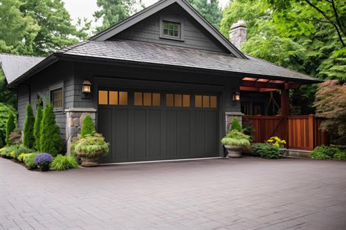 Insulated Clopay garage doors offering energy efficiency and style for Connecticut homeowners.