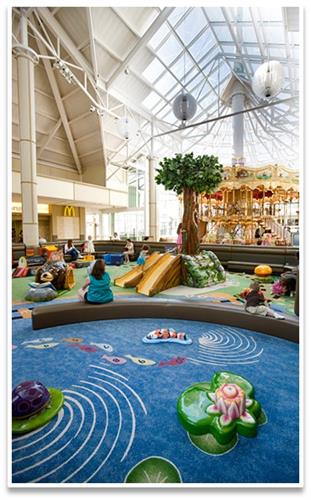 Children's Play Area & Carousel in Food Court