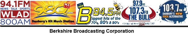 Berkshire Broadcasting Corporation - WLAD/ 98Q/ B945/ 979-1073 THE BULL/ 1037ROCK