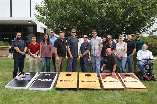 Danbury Mission Technologies Employee activities - Corn Hole!