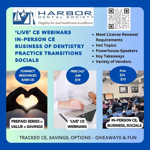 Continuing Education, Business of Dentistry and Socials Continuing Education, Business of Dentistry and Socials
